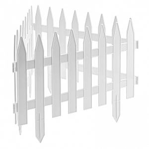 Забор декоративный "Рейка", 28 х 300 см, белый, Россия, Palisad