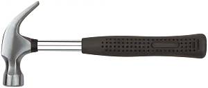 Молоток-гвоздодер, металлическая ручка, резиновая рукоятка 23 мм, 230 гр. KУРС