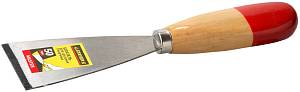 STAYER MAXFlat, 50 мм, усиленное стальное полотно, деревянная ручка, шпатель для удаления ржавчины (1002-50)
