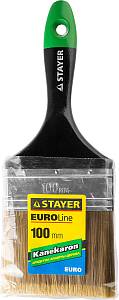 STAYER UNIVERSAL-ARTEX, 100 мм, 4″, искусственная щетина, деревянная ручка, для высокотекучих ЛКМ, плоская кисть (0106-100)