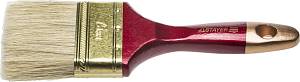 STAYER Universal, 75 мм, 3″, светлая, натуральная щетина, деревянная ручка, все виды ЛКМ, плоская кисть, Professional (0104-075)