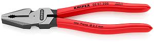 Плоскогубцы комбинированные особой мощности, 200 мм, фосфатированные, обливные ручки KNIPEX
