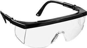 STAYER PRO-5R, открытого типа, прозрачные, монолинза с боковой защитой, защитные очки (2-110481)