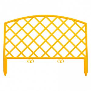 Забор декоративный &quot;Сетка&quot;, 24 х 320 см, желтый, Россия, Palisad