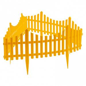 Забор декоративный &quot;Гибкий&quot;, 24 х 300 см, желтый, Россия, Palisad