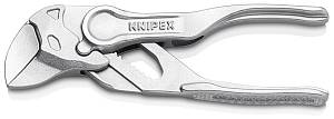 XS Клещи переставные-гаечный ключ, зев 21 мм, длина 100 мм, хром KNIPEX